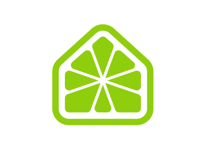 Lime Real Estate Logo Animation animation brand branding clean design flat gif idendity illustration lime logo simple