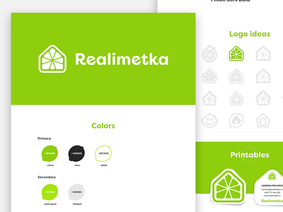 Real Estate Branding Case study brand branding clean design flat idendity illustration lime logo simple typography vector