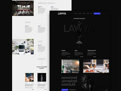 LAWYA - Website for lawyers clean design graphic landing page law lawfirm lawyers minimal typography ui ux web website