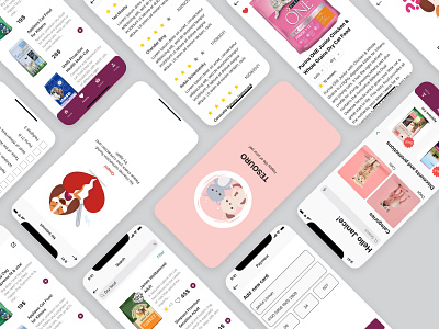 The pet food app design interface pets ui ux uxui