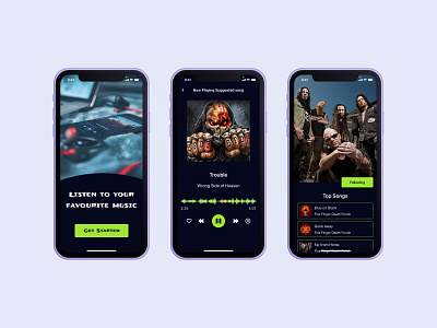 The Music Player 009 app dailyui design interface ios music ui uxui