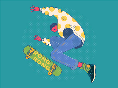skateboarding character color design drawing graphic design illustration illustrator skate skateboard skateboarding skater style