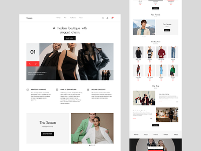 A Fashion E-commerce Landing Page Design creativity design e commerce e commerce design ecommerce fashion design fashion landing page fashion ui fashion website inspiration design landing page landing page design ui ui design ux ux design website design