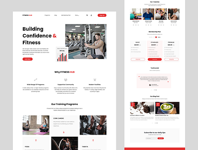 Fitness Landing Page branding design fashion landing page fitness fitness landing page landing page logo ui ux ux design website