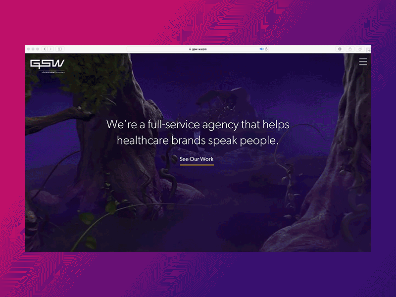 Agency Website agency animation background video design healthcare sketch ui web website