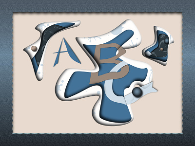 ABC paper cut style artboard abc adobe illustrator ai alphabet illustration paper cut papercut