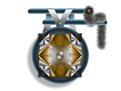 Decorations from another planet 3d adobe illustrator ai decorations exotic hairy illustration