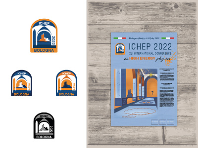 My idea of logo and poster for the ICHEP 2022 conference
