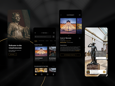 Visual Museum App app art graphic design mobile app museum ui user interface designer ux visual museum vr