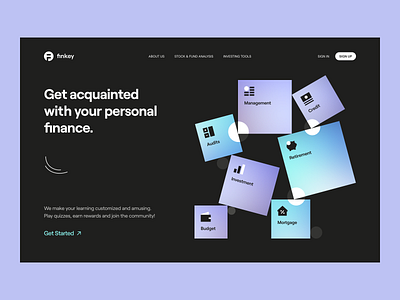 Finkey – Product Page identity landing page layout product page typogaphy visual identity web website