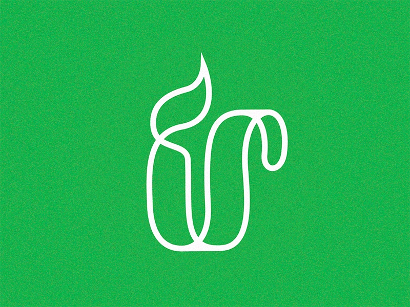 Unlimited Coffee Logo 3d coffee coffee cup green illustration infinity light green line logo logo design minimal nature noise organic rough tree unlimited vietnam