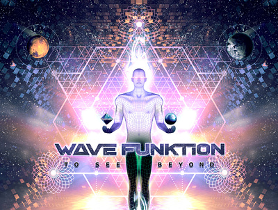 Wave Funktion - To See Beyond cover art graphic design psychedelic