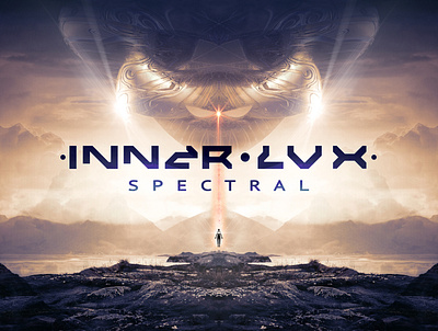 Inner Lux - Spectral cover art graphic design psychedelic