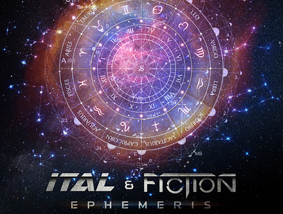 Ital & Fiction - Ephemeris cover art graphic design psychedelic