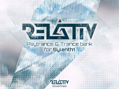 Relativ - Psytrance & Trance bank for Sylenth1 cover art flyer graphic design psychedelic