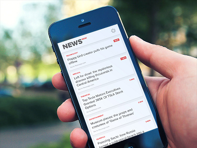 Instant news app app flat instant iphone news now ui ux