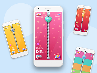 Lockscreen UI android app illustration ios lockscreen mobile