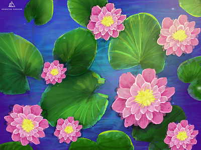 The Pond art design illustration painting