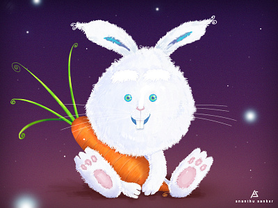 RABUBI - the rabbit art bunny character design digital art illustration rabbit
