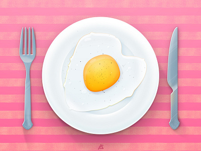 The Breakfast breakfast design egg food graphic design illustration illustrator vector