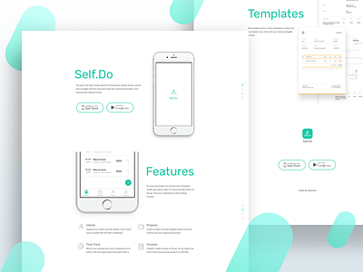 Self.do - website app clean interaction layout minimal mobile web website white