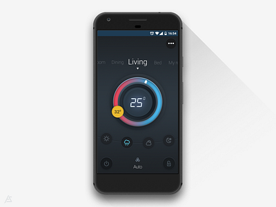 Air-Conditioner remote - UI concept ac android app concept ui mobile neumorphic neumorphic design pixel remote ui