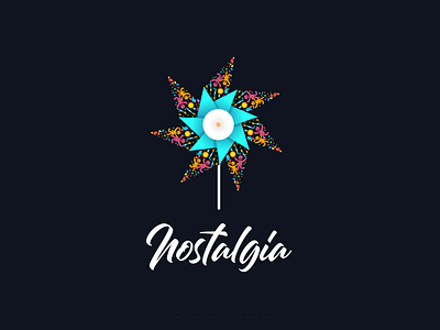 Nostalgia branding digital art entertainment icon illustration logo minimal typography ui