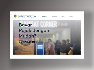 Redesain SAMSAT DIY WEBSITE app branding design logo redesign samsat study case ui ux website yogyakarta