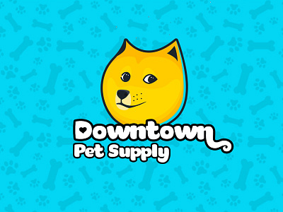 Downtown Pet Supply branding doge meme