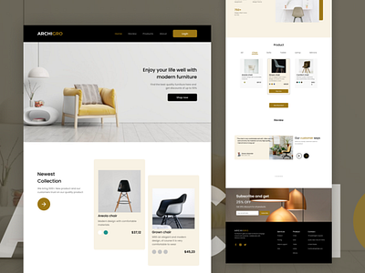 An Architect Web Design design ecommerce graphic design illustration uiux web design