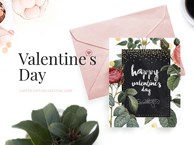 Valentine's day limited edition greeting card card greeting card limited edition lovely print printing sweet valentine day valentines