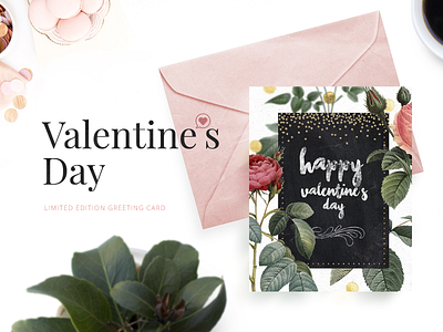 Valentine's day limited edition greeting card