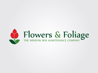 Flowers & Foliage Logo flowers foliage green logo