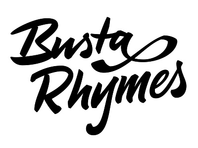 Busta Rhymes lettering