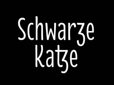 Schwarze Katze