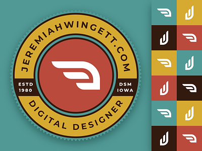New Portfolio Site / Badge badge logo personal portoflio website