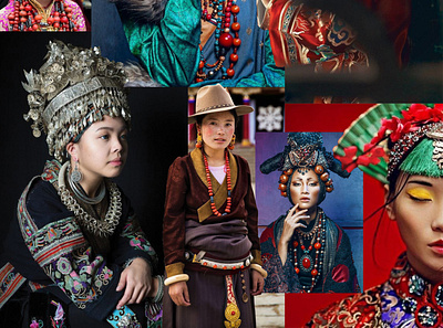 Tibetian Cultural dresses adobe artist creative culture design graphic design idea illustration image manipulation logo mood board moodboard photo manipulation photoshop