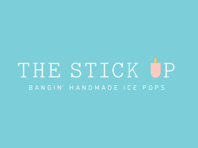 The Stick Up chicago food handmade hot ice cream ice pop logo popsicle popsicles summer