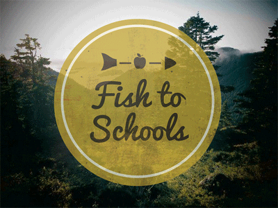 FIsh to Schools Logo alaska branding branding identity design fish graphic design logo outdoors school schools