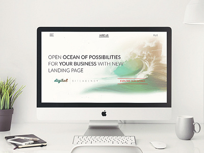 DigitalSite Agency canvas hero landing landing page site web webdesign website website design