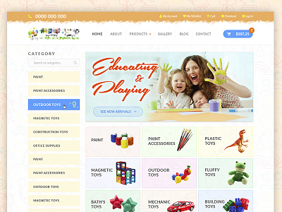 Educating Toys Online Market categories category online shop online shop design online store toy store design toys web webdesign website website design