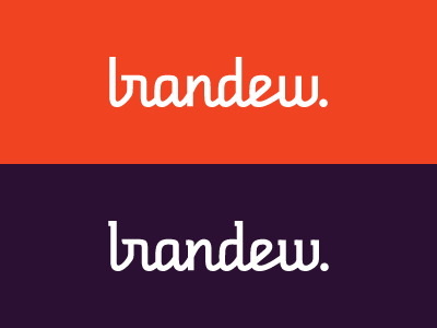 Brandew WIP brandew logo logotype personal slab typography