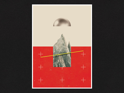 Above bauhaus collage collageart graphic design graphicdesign illustration mountain poster poster a day