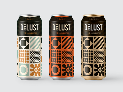 Color Exploration brew can coffee cold brew cold brew coffee geometrical illustration logo packaging pattern retro