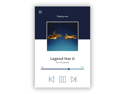 Daily UI #009 - Music Player 009 daily music player ui