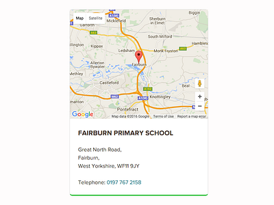 School Map Card