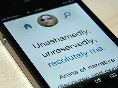 Resolutely Me anchor css3 html5 iphone responsive