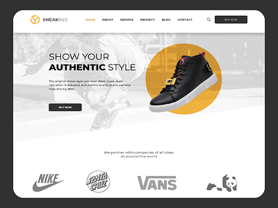 Footwear Ecommerce Landing Page