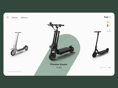 Electric Scooter eCommerce Store Design