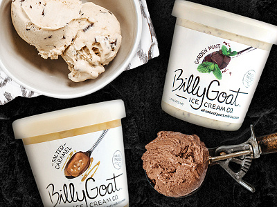 Billy Goat Ice Cream Co. campaign design goat good healthy ice cream milk natural oklahoma organic web website